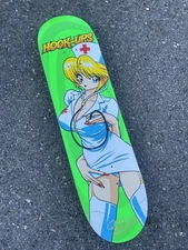 Rare SIGNED Sean Cliver Hook-Ups Skateboard Deck Nurse Nikki JK Older Model