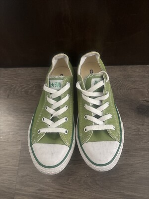 Converse All Star Chuck Taylor Low Top Green Canvas Shoes