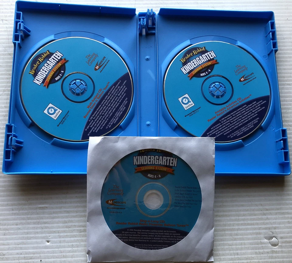 Reader Rabbit Kindergarten Learning System Ages 4-6 (PC CD-ROM, Windows 95 - XP) - Image 2 of 4