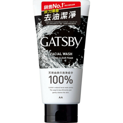 [Gatsby] Fuerte Transparente Carbón Antibrillos Facial Espuma Limpiador 130g New