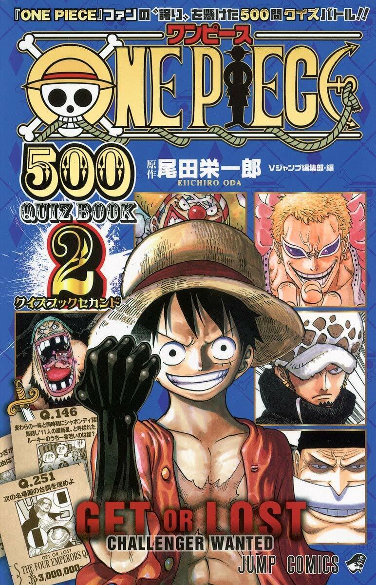 ONE PIECE 500 QUIZ BOOK 2 Japanese comic manga anime Shonen Jump Eichiro Oda