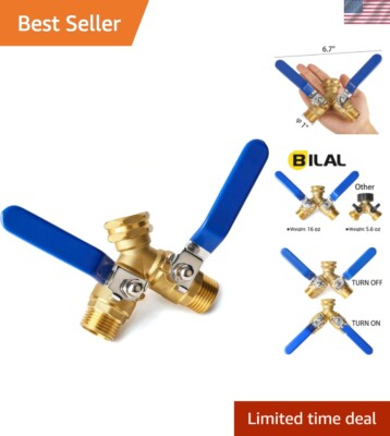 #ad Ergonomic Brass 2 Way Hose Splitter Efficient Watering Solution for Gardens $33.99