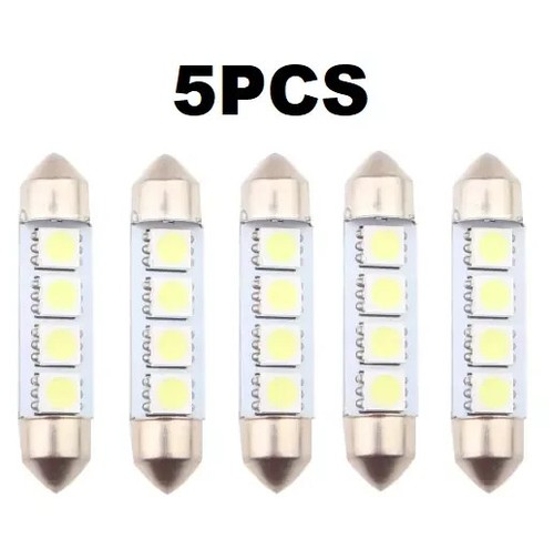 FIT VAUXHALL 12V BOMBILLA COCHE 4SMD 41MM 5050 LED C5W XENÓN BLANCO FESTÓN BOMBILLA - Imagen 21 de 24