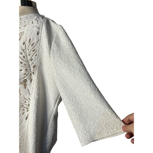Travelers collection by Chicos 3P/US-LP16-18 White Cardigan Shacket Open Front - Picture 3 of 16