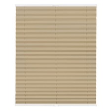 Plissee Klemmfix, ohne Bohren, verspannt, blickdicht - Sand
