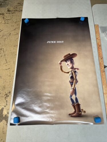 27 X 40 Toy Story 4 Double Sided Theater New Unused Poster Original 2019 - Picture 1 of 7