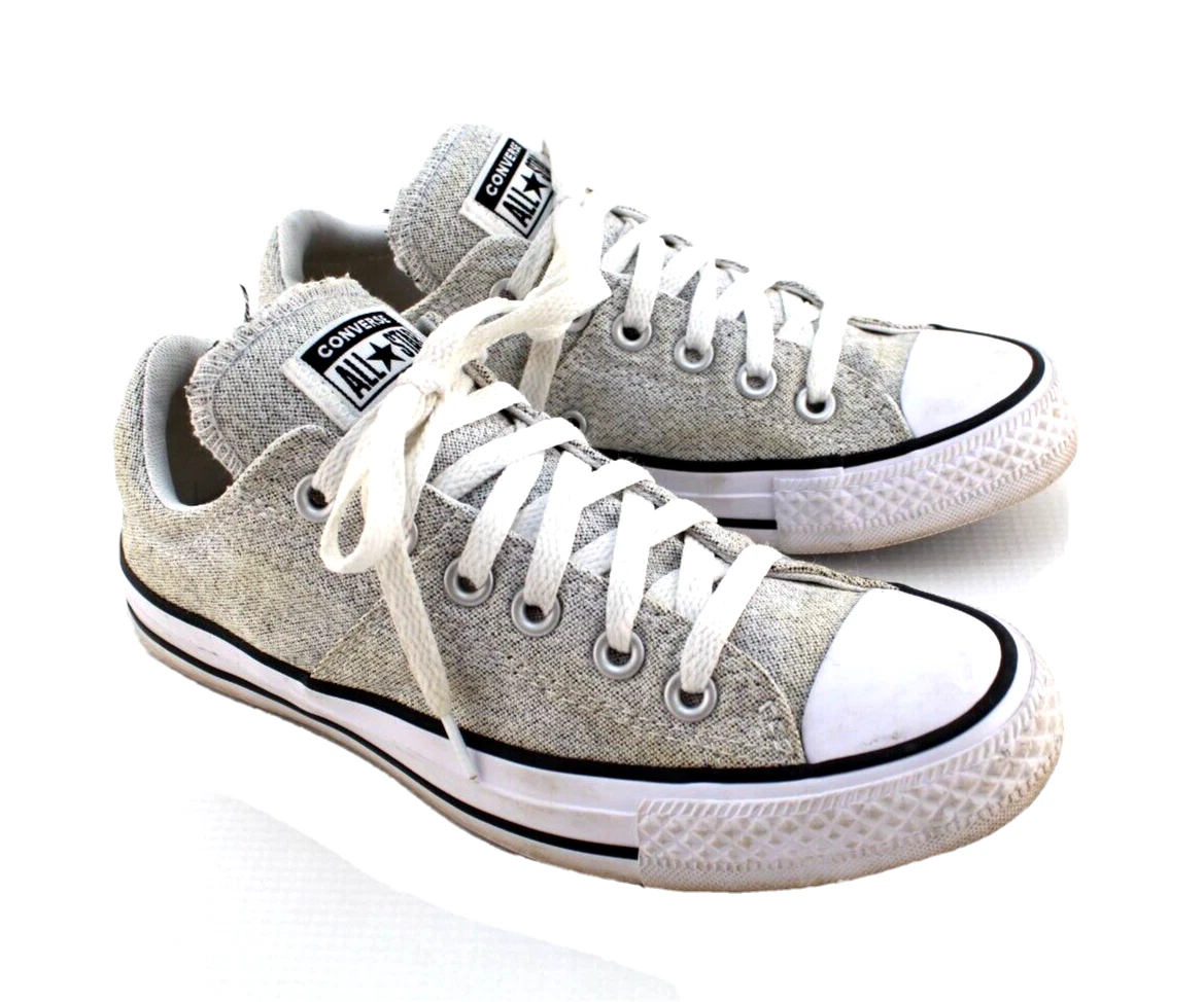CONVERSE All Star Size 7 Heather Gray Canvas Low Top Women