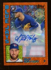 Sean Reid Foley 2019 Topps Series 1 1984 Orange RC Auto 7/25 Toronto 52951