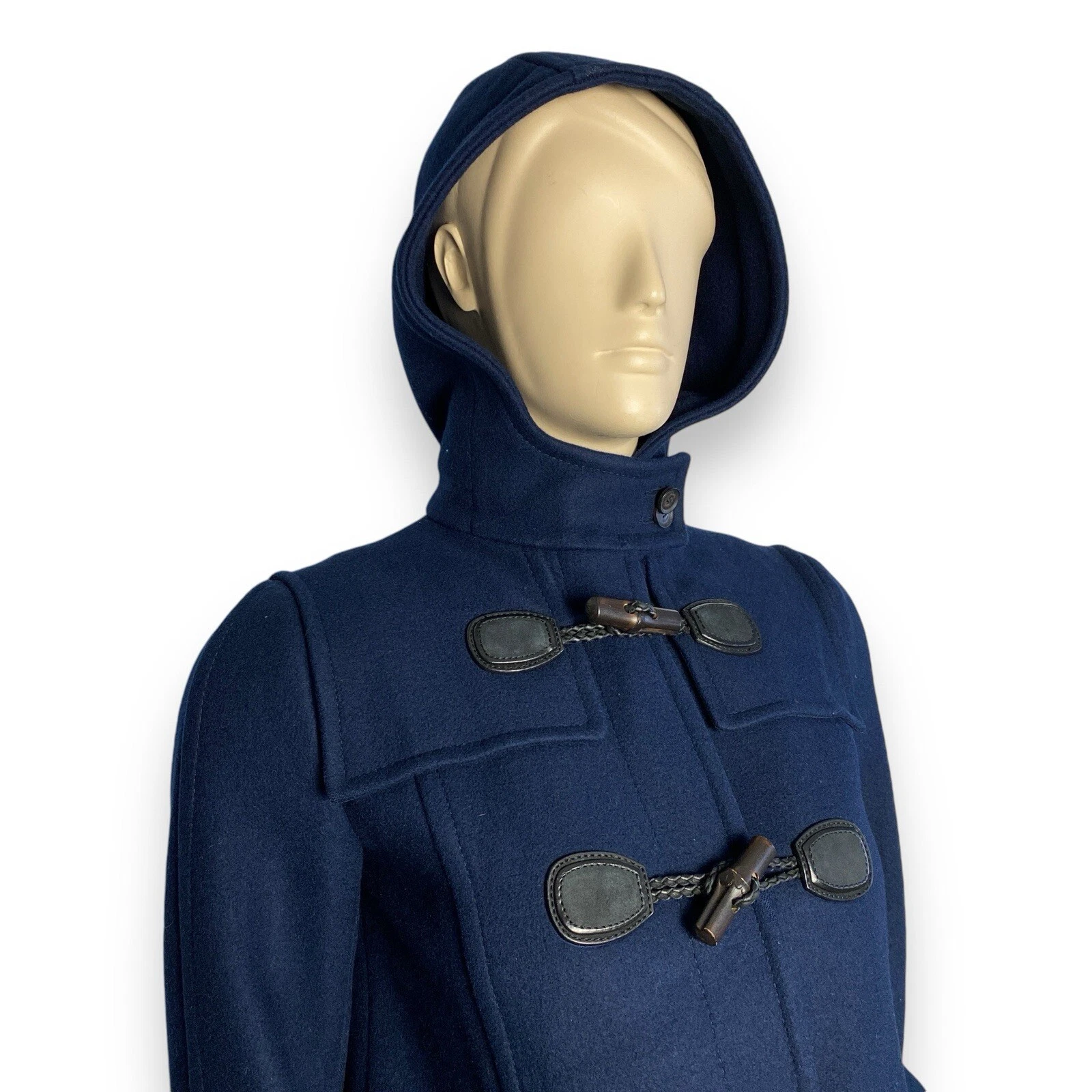 GUCCI Cappotto lana blu scuro CUCCI taglia 38 XS