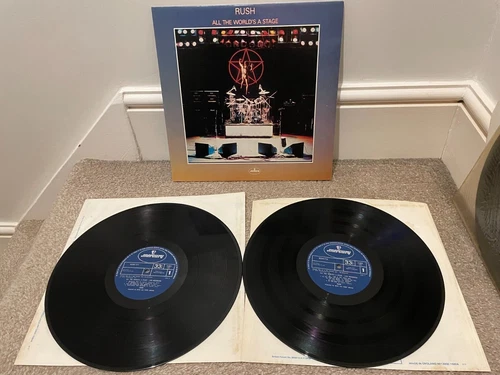 RUSH - ALL THE WORLD`S A STAGE - UK - 1st  PRESS - NM