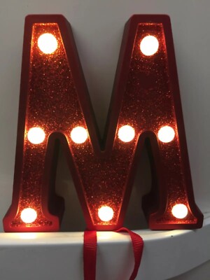 Marks and Spencer Leucht Alphabet Baumschmuck H 10,8 cm sehr selten!
