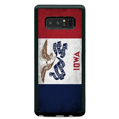 Grunge Iowa State Flag Case Cover Samsung Galaxy Note 20 Ultra 10 Plus 9 8