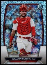 2023 Bowman Mega Box Chrome WILLSON CONTRERAS MOJO REFRACTOR Parallel Card #100