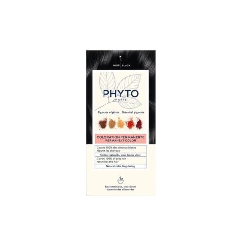 PHYTO Hair Color - Permanent Color N.1 Black - Imagen 1 de 1