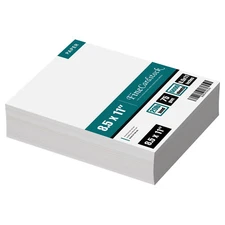 8.5 x 11" White Multipurpose Copy Paper, 20lb Bond (75gsm), 5000 Sheets