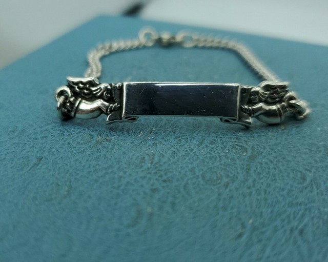 James Avery Sterling Silver Baby's Angel ID Bracelet. eBay
