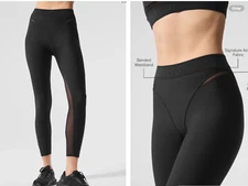 alo yoga Airlift HW 7/8 Rebel Legging in Black,XS. Orig$138.Excellent Cond,