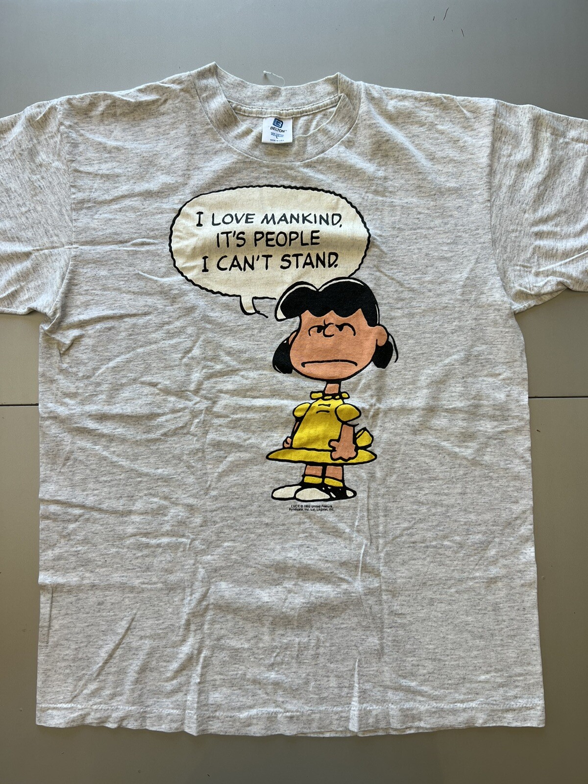 Vintage 90s Peanuts Lucy Character TV Show Promo Sing… Gem