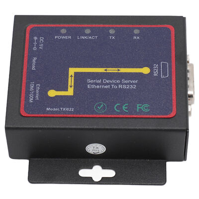 (US Plug 100240V)BusoTh RJ45 To RS232 Serial Network Adapter 300bps To