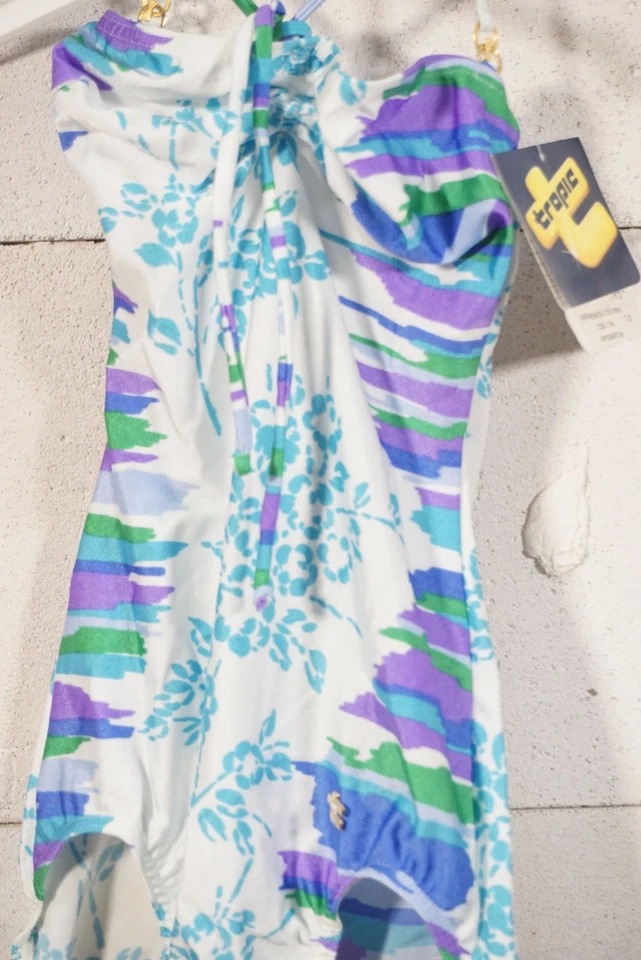 Vintage Panton Ère Tropic France Design Maillot de Bain Taille 0 36 Multicolore - Photo 2/4