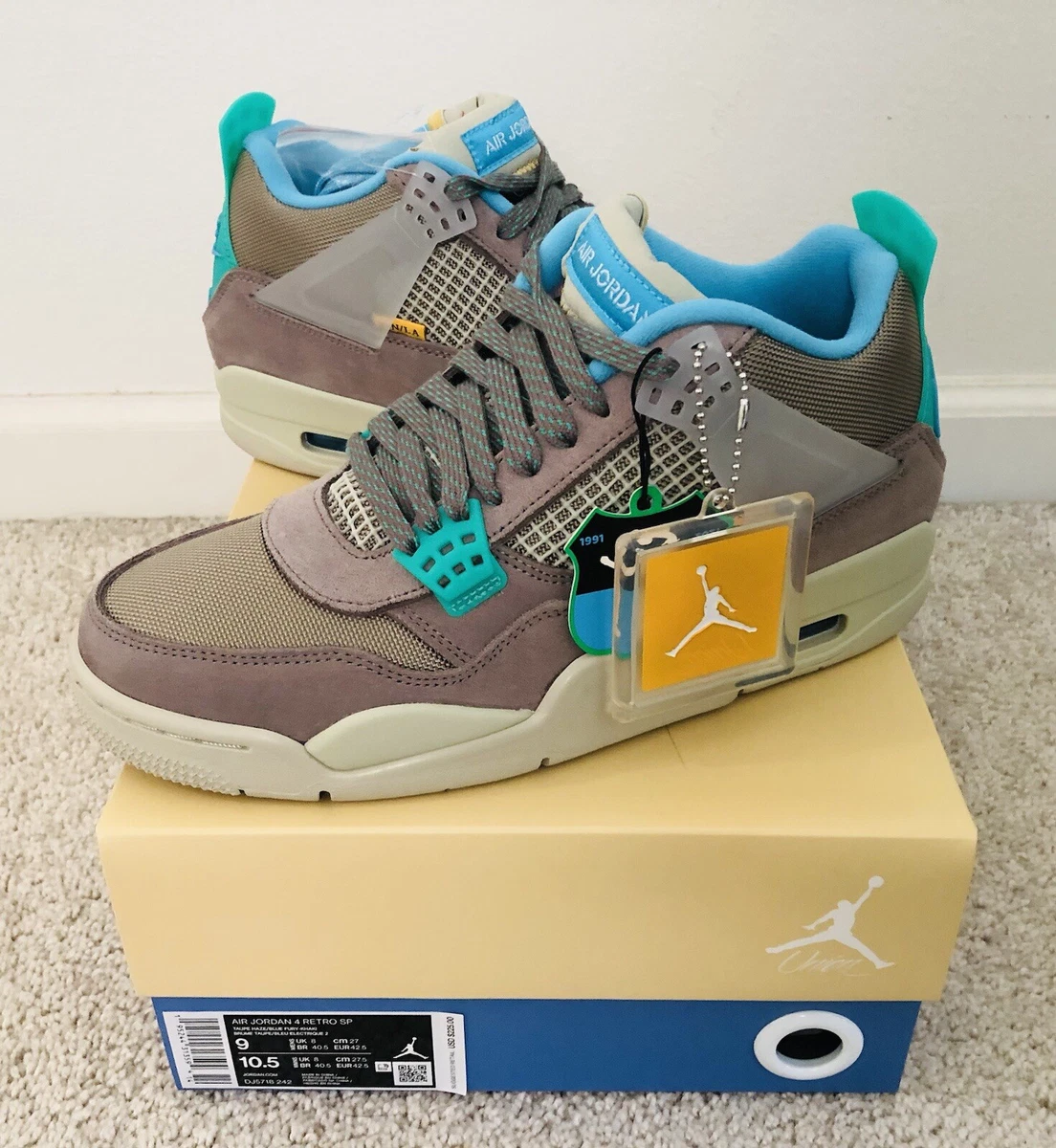 Jordan 4 Retro x Union LA Taupe Haze for Sale | Authenticity