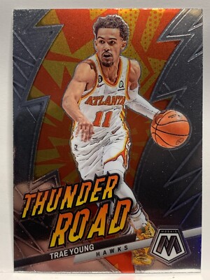 2022-23 Panini Mosaic - Thunder Road #4 Trae Young Atlanta Hawks