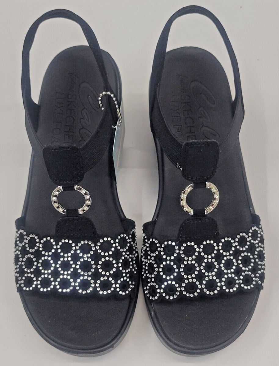 Skechers Womens Rumble On Queen B2 Black Silver 8 | eBay
