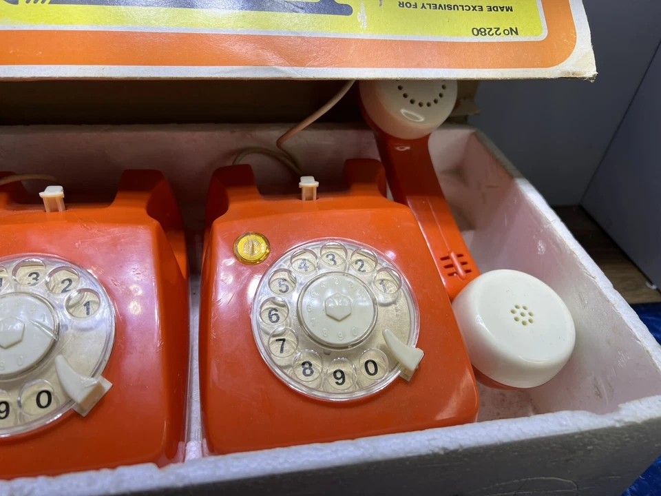 复古 Buddy L Telocom 对讲机 2 对讲电话测试工作 — 第 3/4 张图片