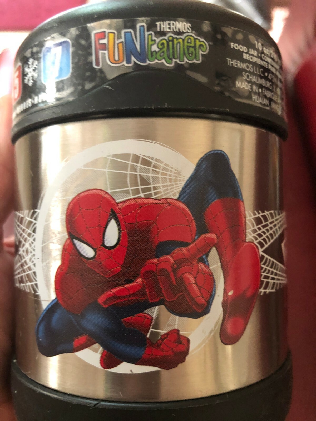 Set/2 Thermos FUNtainer 10oz Spiderman Food Jar Hot Cold Lunch