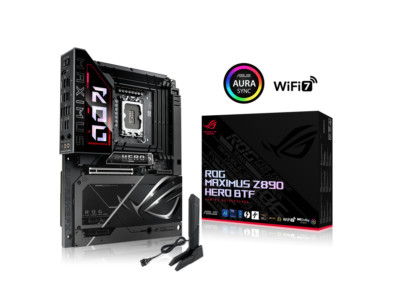 ASUS ROG MAXIMUS Z890 HERO BTF Z890 LGA 1851 ATX Motherboard, hidden-connector d