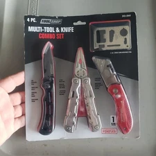 Tool Shop Multi-Tool & Knife Combo Set New In Package