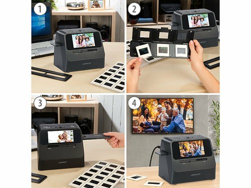 Scanner photo sans fil SD-1700 pour diapositives & négatifs 22 Mpx - Somikon - Photo 2/12
