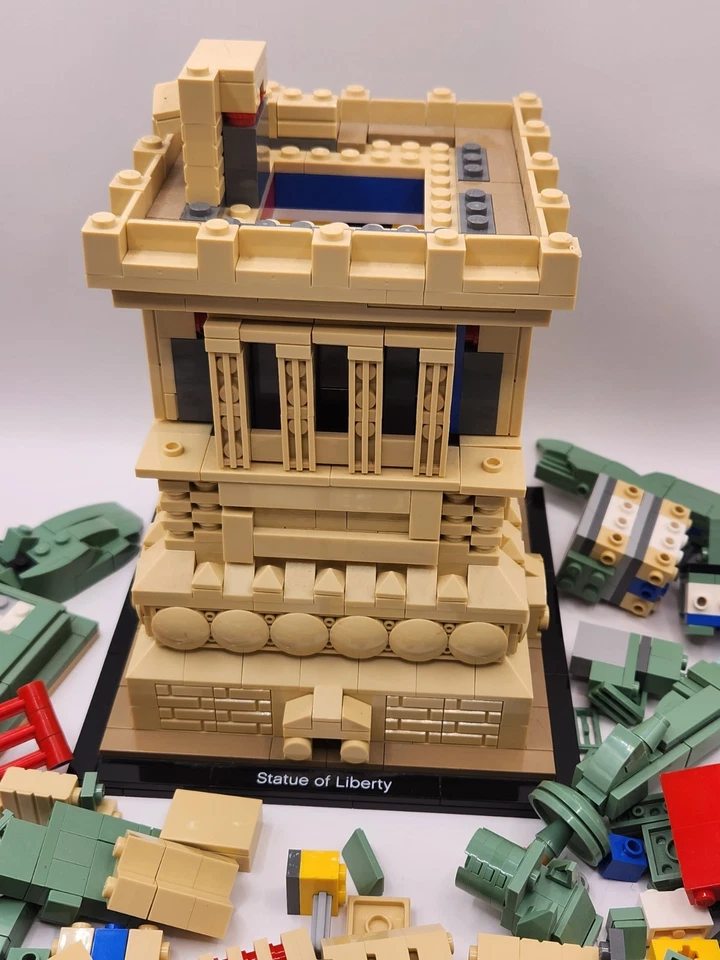 Bricks & walls pieces 0f Legos  from statue of liberty .Pre-owned  & marked  - Image 2 of 4