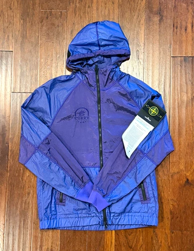 *RARE* Stone Island X Curry Brand Hooded Windbreaker Jacket Purple Large - product listing photo