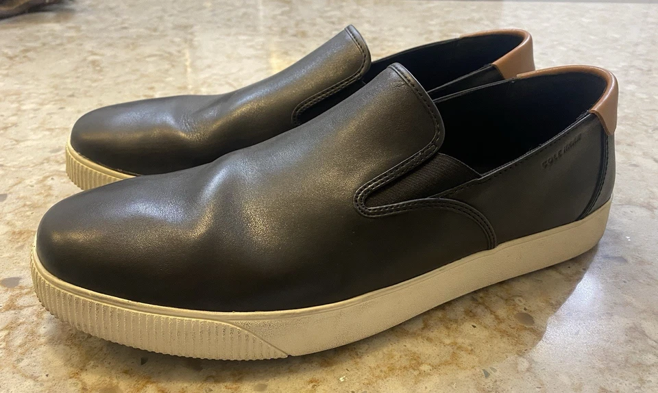 Zapato sin cordones Cole Haan Nantucket negro para hombre estilo C33214 talla 12 usado Foto 2 de 4