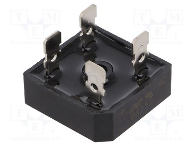 Urmax: 200V If: 25A Ifsm: 400A Brückengleichrichter: einphasig