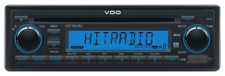 VDO AUX MP3 1DIN CD USB Autoradio für Fiat Ducato Citroen Jumper Peugeot Boxer 1 - Bild 2 von 4