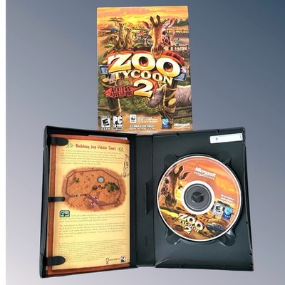Zoo Tycoon 2 African Adventure Expansion Pack PC CD-ROM 2006 Microsoft Big Box