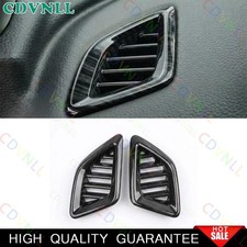 For Honda Accord 2018-2022 Black Wood Dashboard Side Outlet Vent Covrs Trim 2PCS