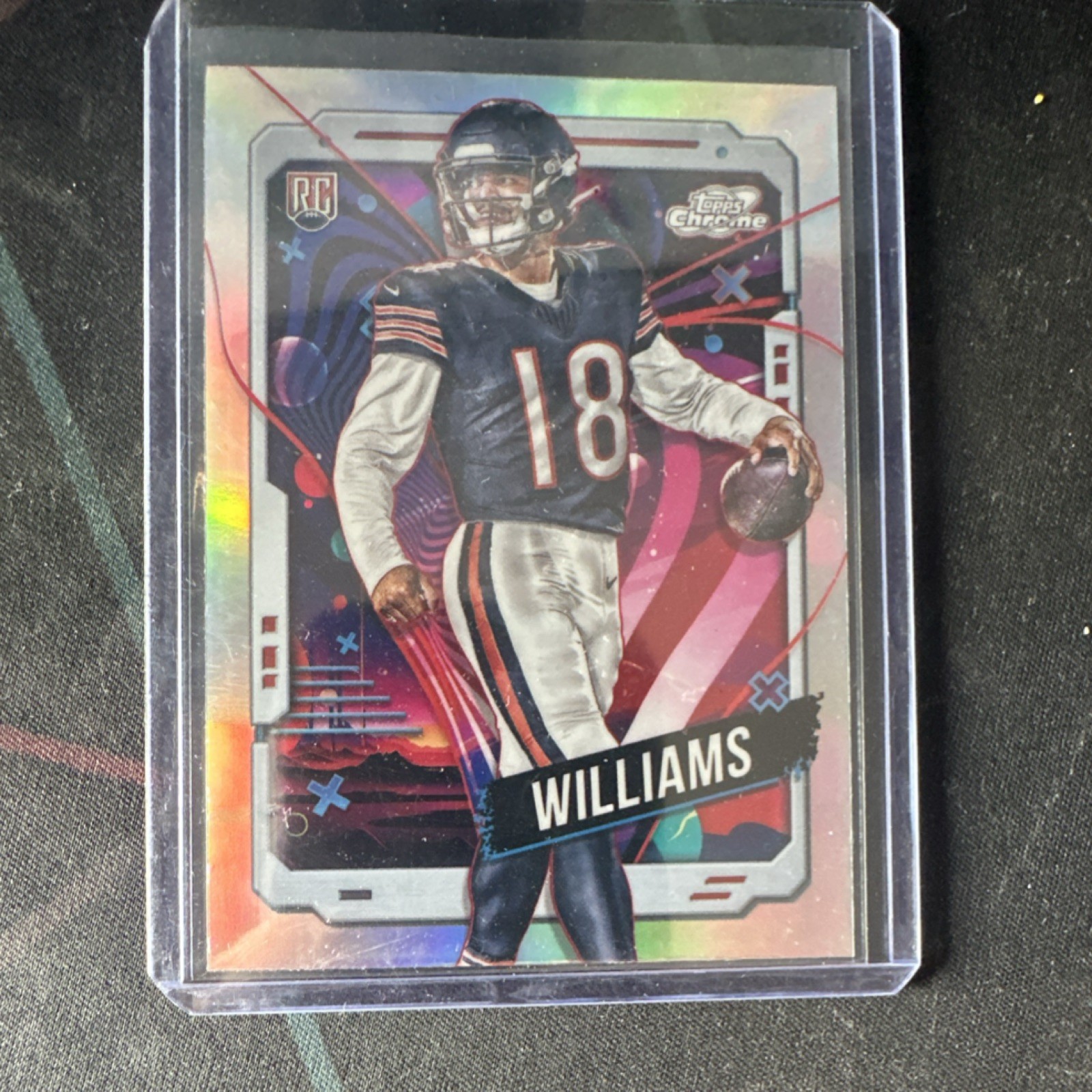 Topps 2024 Cosmic Chrome Caleb Williams Rookie Refractor #118 Bears NFL