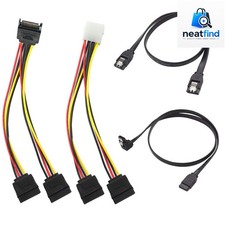 SATA III 6Gbps 15Pin Splitter Cable 4Pack for SSD HDD Optical Drives 6Gbps ...
