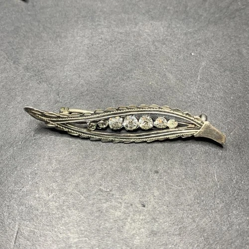 STERLING SILVER 925 lot Brooch O4 Feather Dainty Cute Vintage Old Latch Fancy