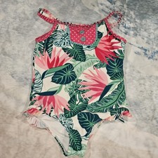 Matilda Jane Enchanted Garden Under The Palms Girls Swimsuit Size 8