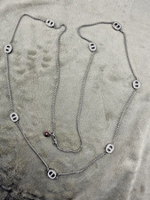 Michael Kors Necklace Silver Tone Rhinestone ...