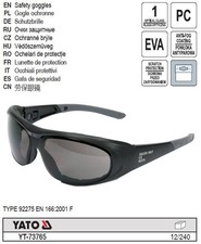 Yato Schutzbrille Brille Grau mit Gurt YT-73765