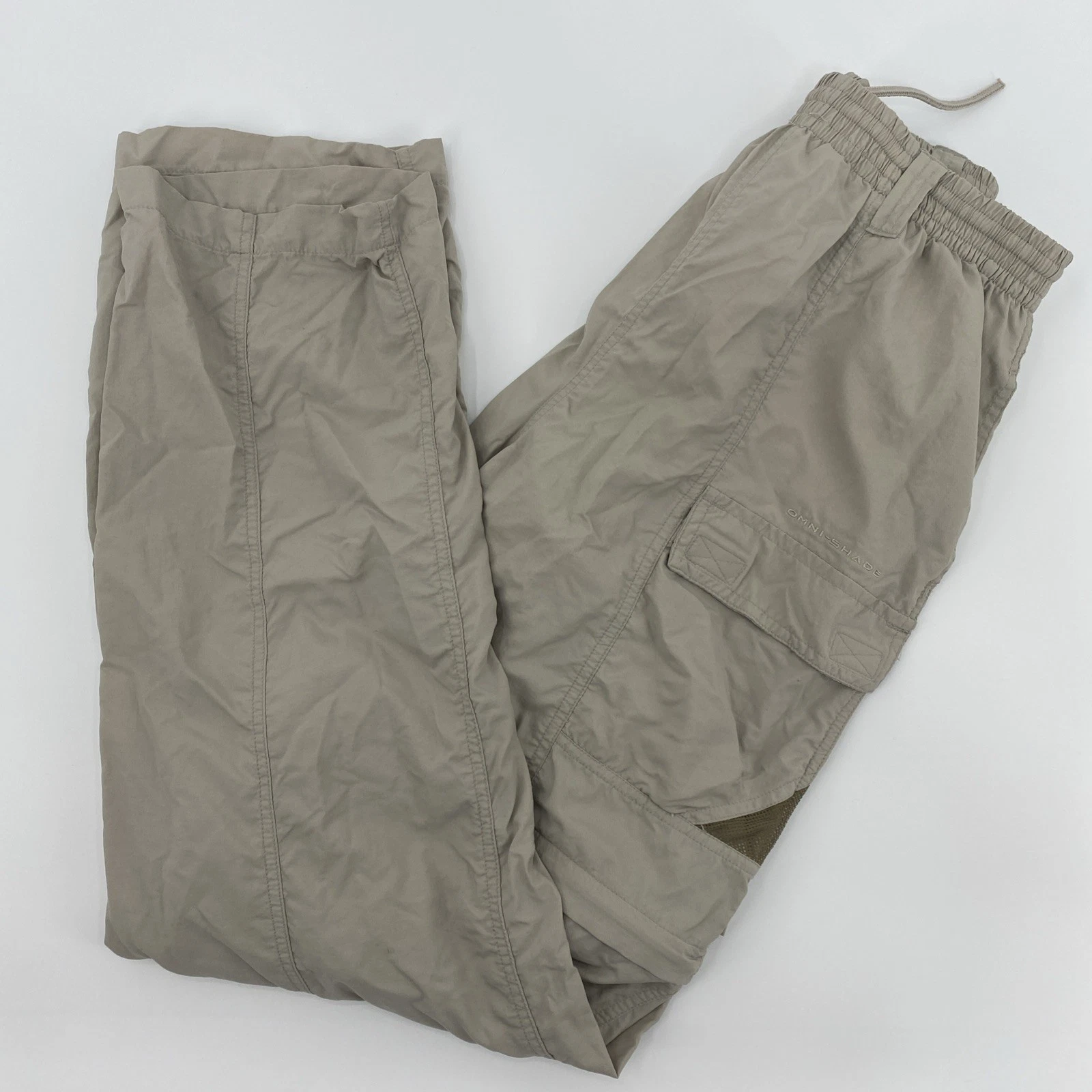 Columbia PFG Convertible Pants Tag Medium Actual 25x32 Sandy River Cargo Shorts