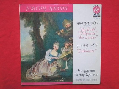 Hungarian String Quartet Joseph Haydn Quartet Nos 67 & 82 LP Vox GBY12080 EX/EX