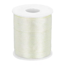 Nylon String Cord 2mm x 55 Yards Thread Twine String Beading Cord,Light Yellow