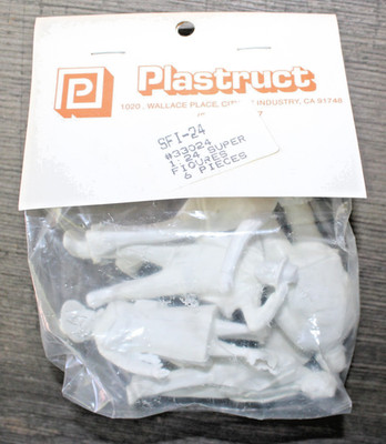 Plastruct 1:24 Scale #33024 6 Unpainted Figures SFI-24 NEW JB