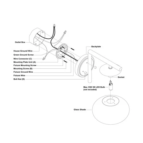 Vaxcel Lighting W0432 Sloane 6" Tall Bathroom Sconce - Brass - Picture 3 of 9